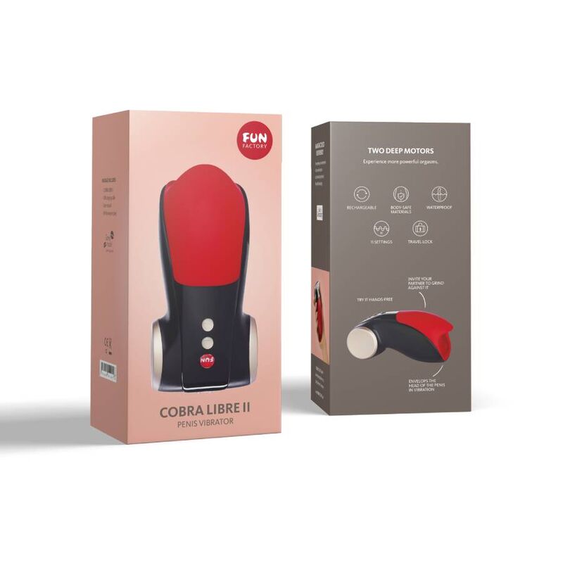 Comprar FUN FACTORY Cobra Libre II Rojo – Estimulador Innovador Con Diseño Ergonomico Para Placer Único-Noxtic