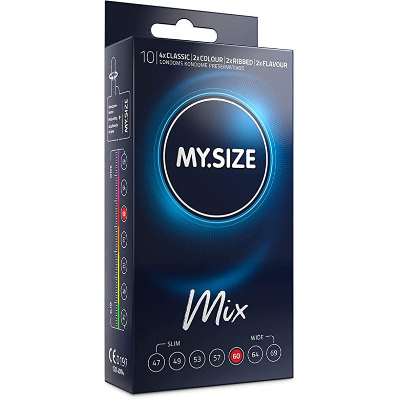 Comprar MY SIZE Mix Preservativos 60 Mm 10 Unidades – Comodidad Y Sensibilidad Para Una Experiencia Placentera-PRESERVATIVOS-Noxtic