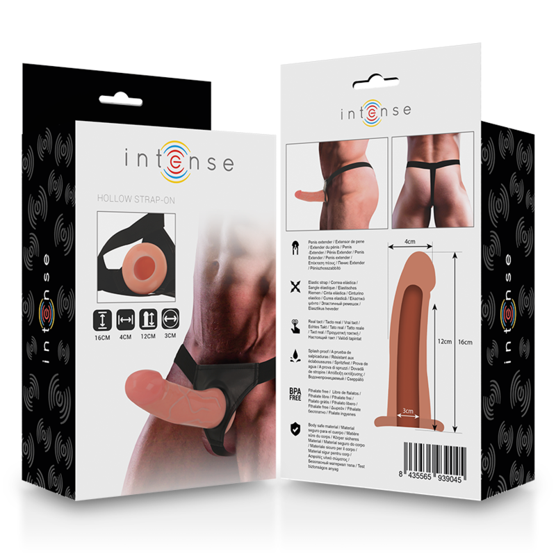 Comprar INTENSE Arnés Hueco Con Dildo 16 X 3 Cm – Juguete Erótico Con Diseño Innovador Para Placer Compartido-Noxtic