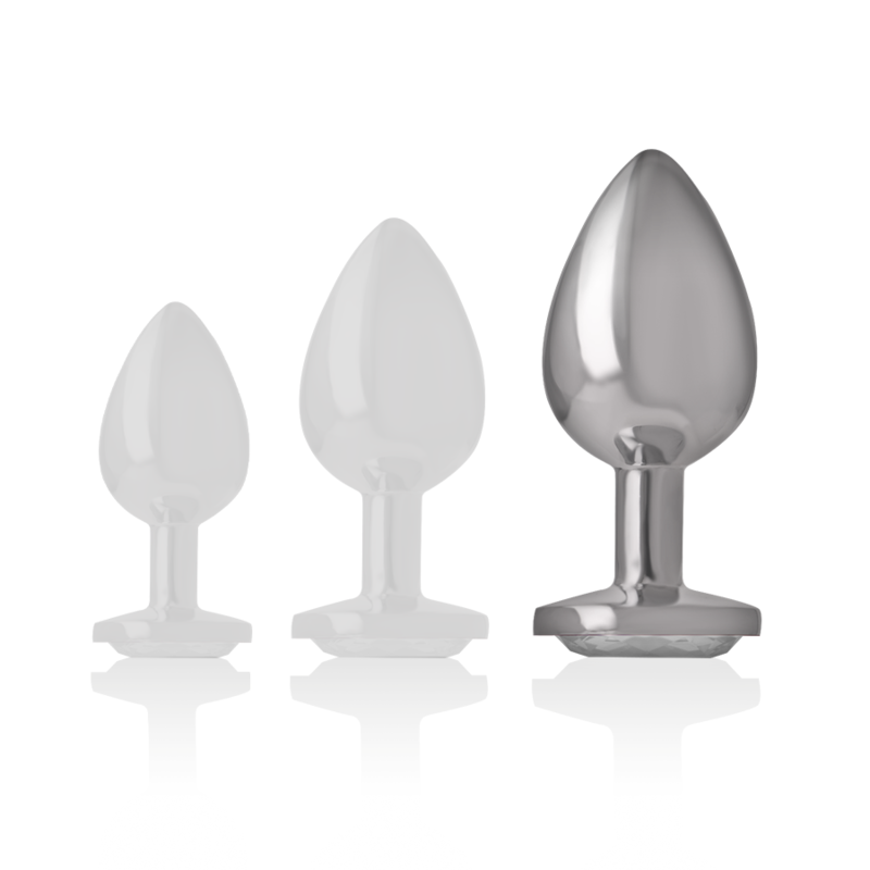 Comprar INTENSE Plug Anal Metal Aluminio Con Cristal Plata Talla L – Diseño Elegante Para Exploración Con Estilo-Noxtic