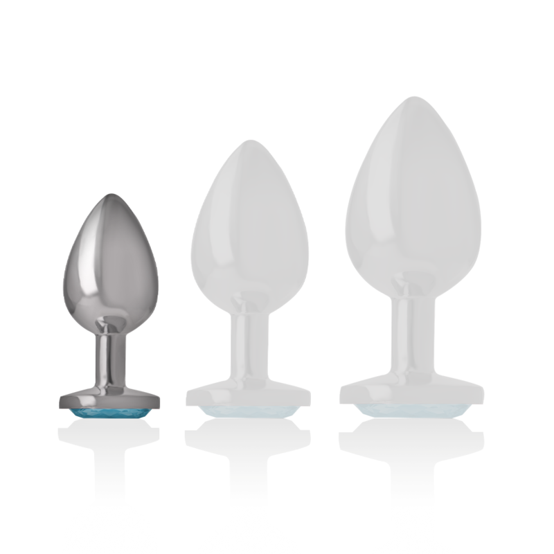 Comprar INTENSE Plug Anal Metal Con Cristal Azul Talla S – Diseño Elegante Para Estimulación Sensorial Única-Noxtic