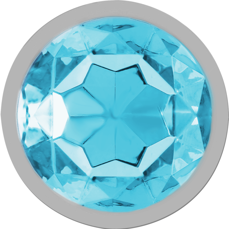 Comprar INTENSE Plug Anal Metal Aluminium Con Cristal Azul Talla L – Diseño Elegante Para Una Experiencia Única de Placer-Noxtic