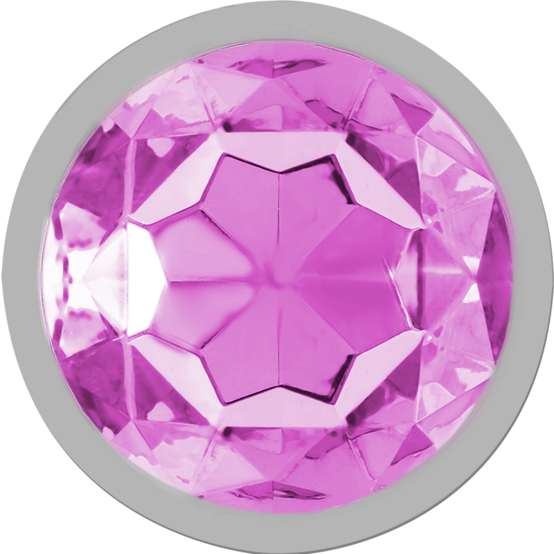 Comprar INTENSE Plug Anal Metal Con Cristal Rosa Talla M – Diseño Elegante Para Estimulación Sensible y Glamour-Noxtic