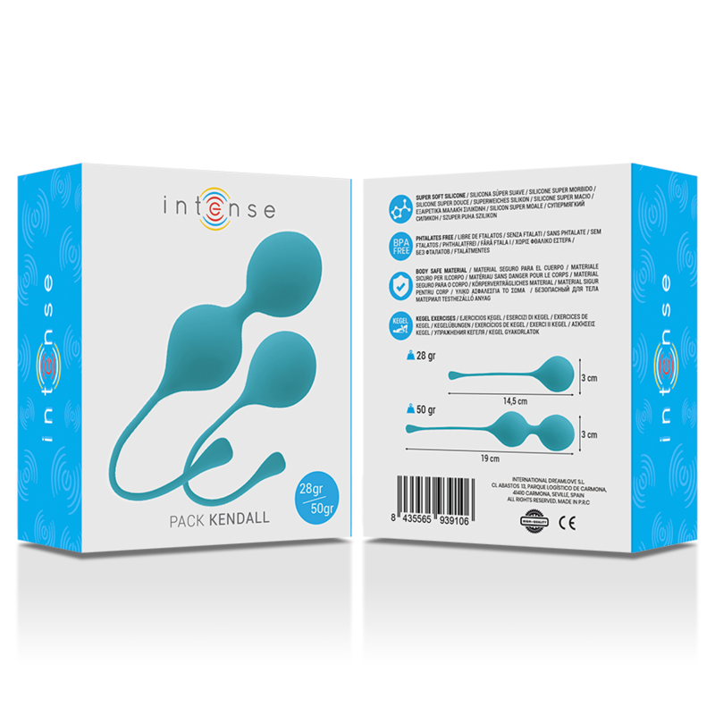 Comprar INTENSE Bolas Kegel Pack Kendall Azul – Silicona Médica Para Fortalecer El Suelo Pélvico-Noxtic