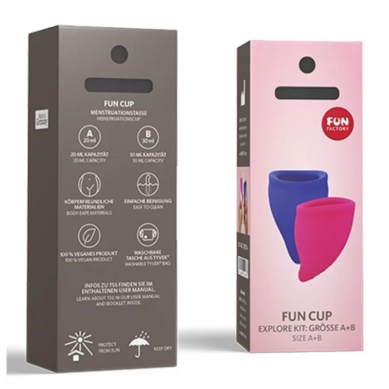 Comprar FUN FACTORY Fun Cup Explore Kit – Copa Menstrual Ecológica Para Comodidad Y Libertad Sensorial-Noxtic