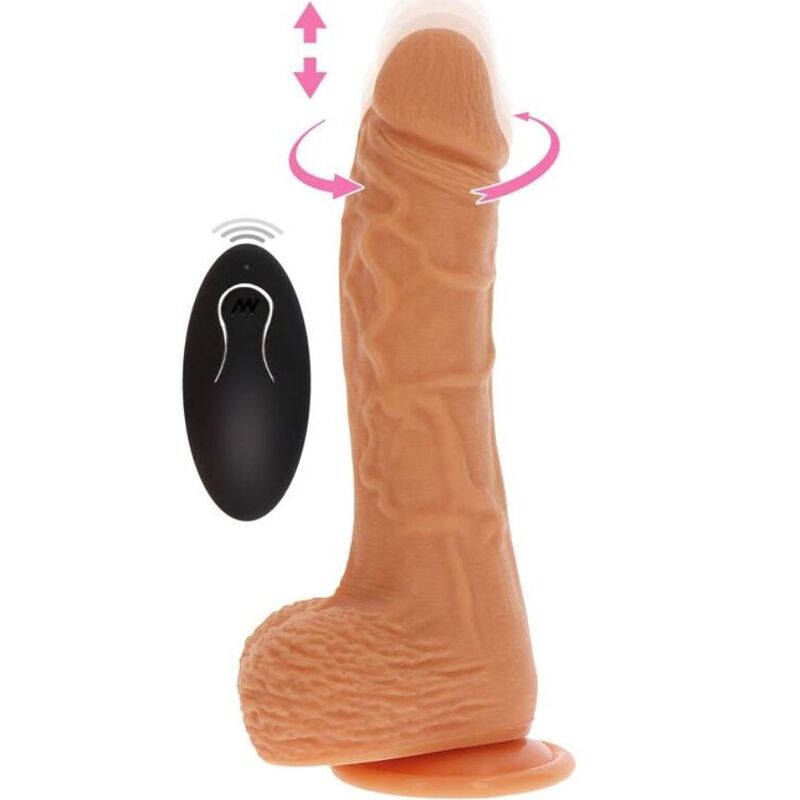 Comprar Get Real Dildo Vibrador Rotador – Estimulador Con Movimiento De Empuje Y Rotación-Noxtic