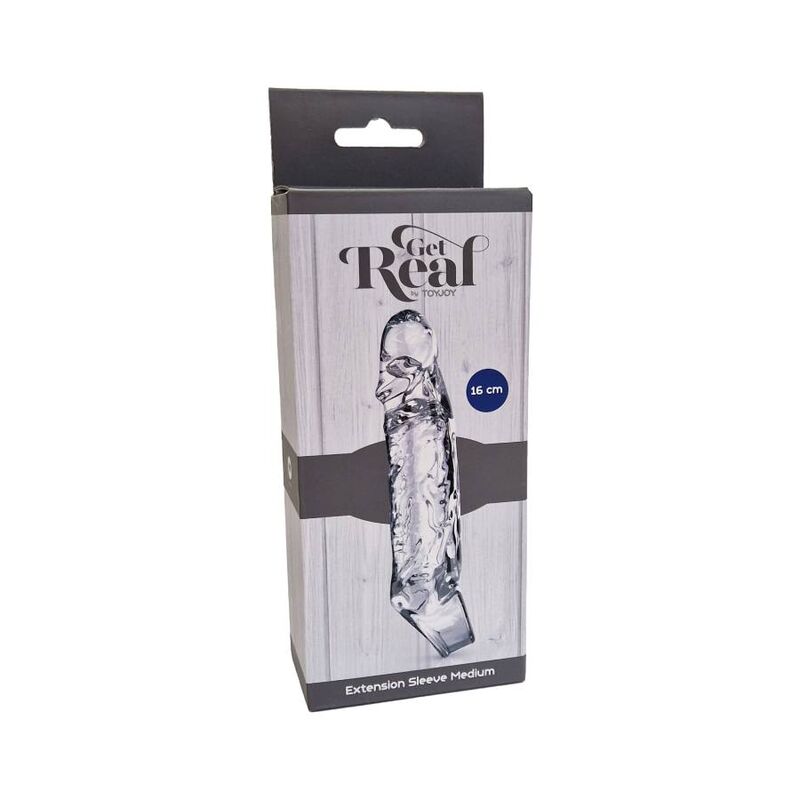 Comprar Get Real Extensión Medio 16 Cm Transparente – Manga Suave Con Ajuste Perfecto Para Mayor Placer-Noxtic
