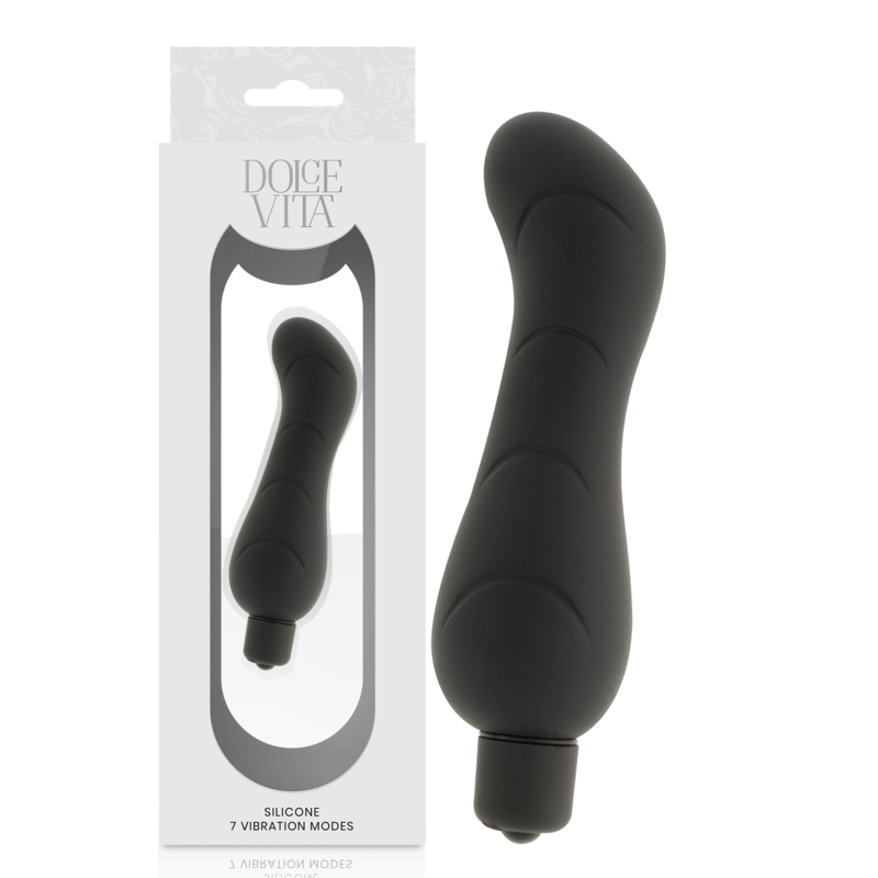 Comprar DOLCE VITA G-Spot Vibrador Silicona Negro – Diseño Elegante Con Estimulación Precisa-Noxtic