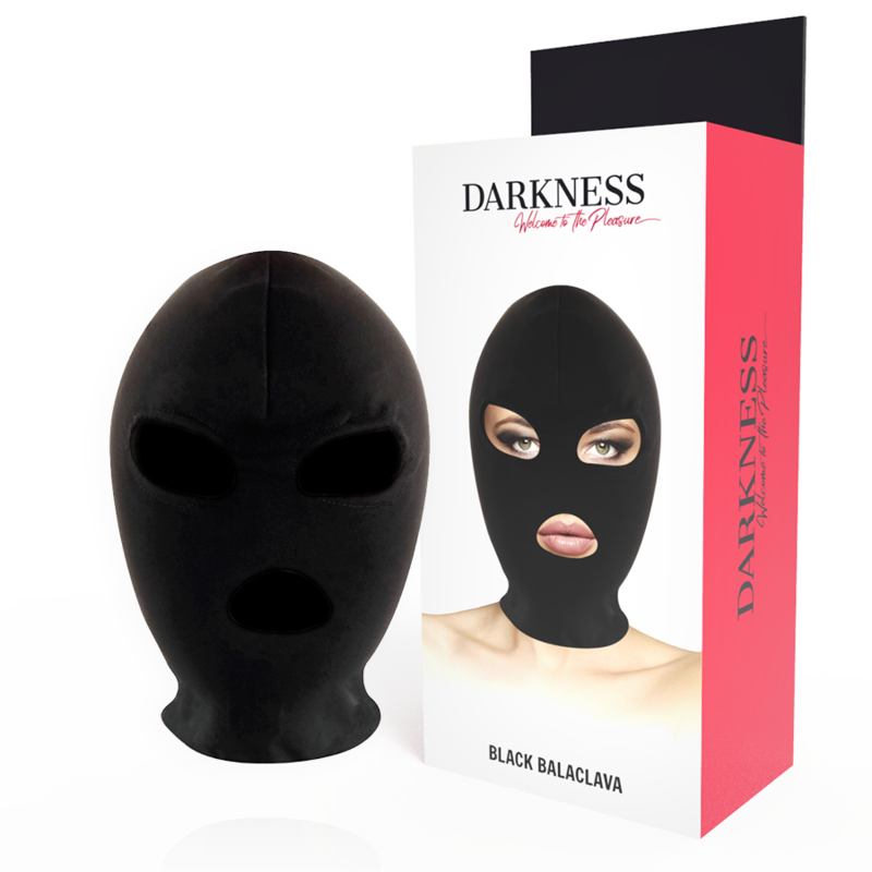 Comprar DARKNESS Máscara Sumisión Negra – Ajuste Perfecto Con Apertura Para Boca Y Ojos-Noxtic