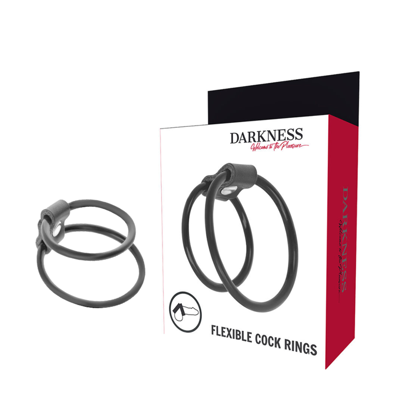 Comprar DARKNESS Anillos Duo Potenciadores – Diseño Innovador Para Mayor Estimulación-Noxtic