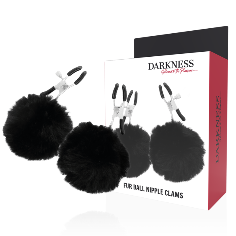 Comprar DARKNESS Pinzas Para Pezones Con Pompones – Diseño Ajustable Para Una Experiencia Única-Noxtic