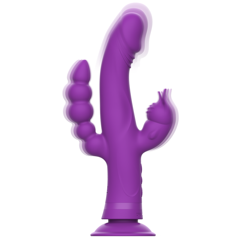 Comprar Intense Casanova Vibrador Rabbit Morado – Vibrador Silicona Con Triple Motor Y 30 Modos De Vibración-Noxtic