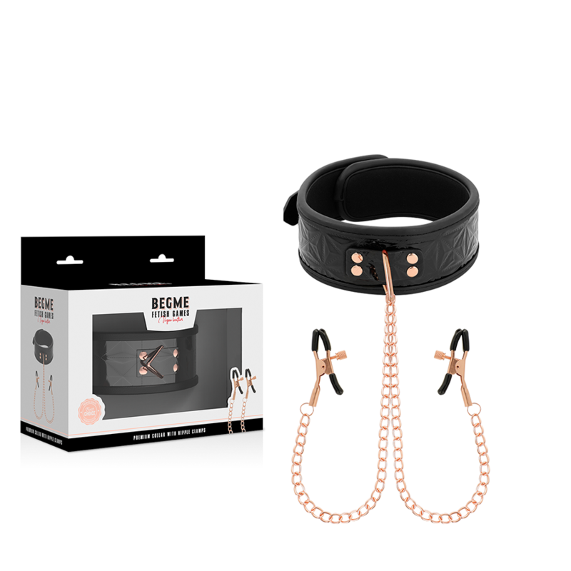 Comprar BEGME Black Edition Collar Con Cadenas – Diseño Elegante En Neopreno Para Estimulación Sensorial-Noxtic