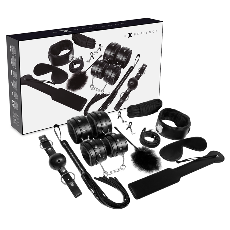 Comprar EXPERIENCE BDSM Fetish Kit Serie Black – Kit Completo Para Explorar Nuevas Sensaciones-Noxtic