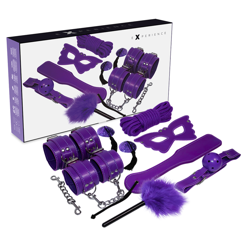Comprar Experience BDSM Fetish Kit Serie Purple – Kit de Bondage Para Explorar Placer Con Diseño Elegante-Noxtic
