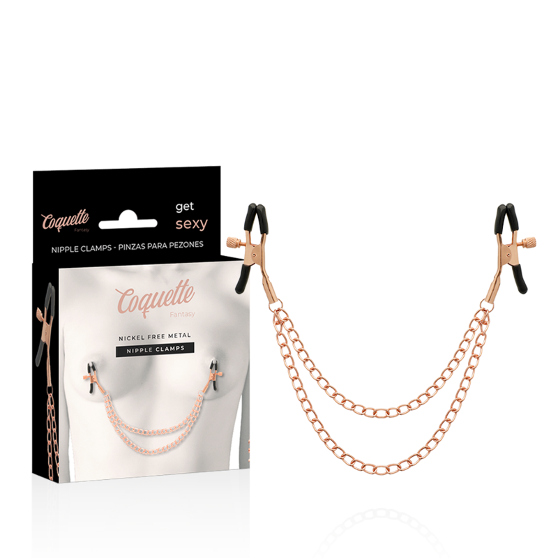 Comprar COQUETTE Chic Desire – Pinzas Metálicas Para Estimulación Sensorial Con Cadena-Noxtic
