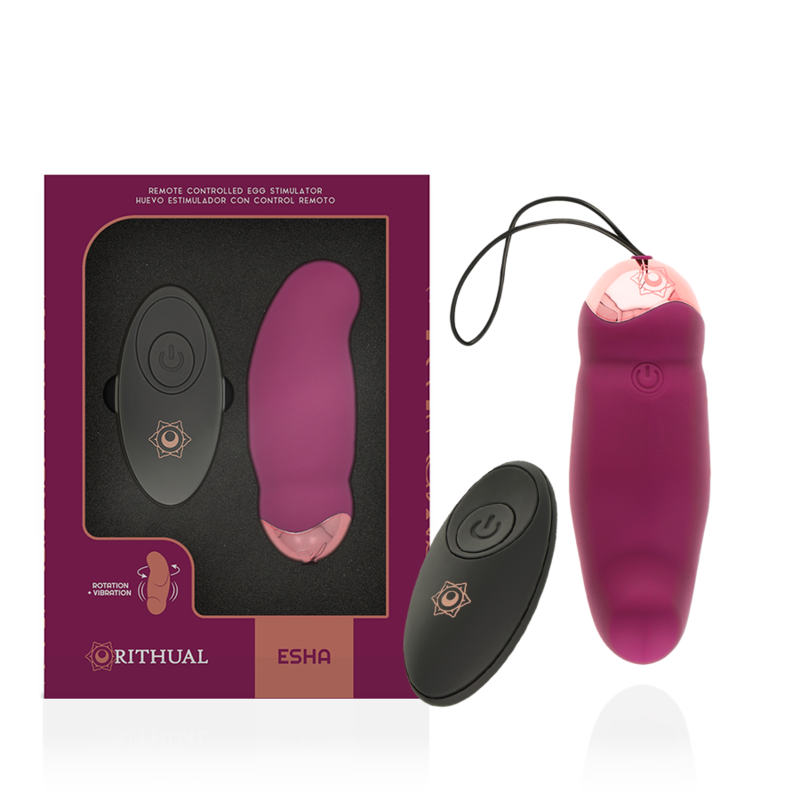 Comprar RITHUAL Esha Huevo Control Remoto – Diseño Elegante Con Rotación Y Vibración Para Placer Personalizado-Noxtic