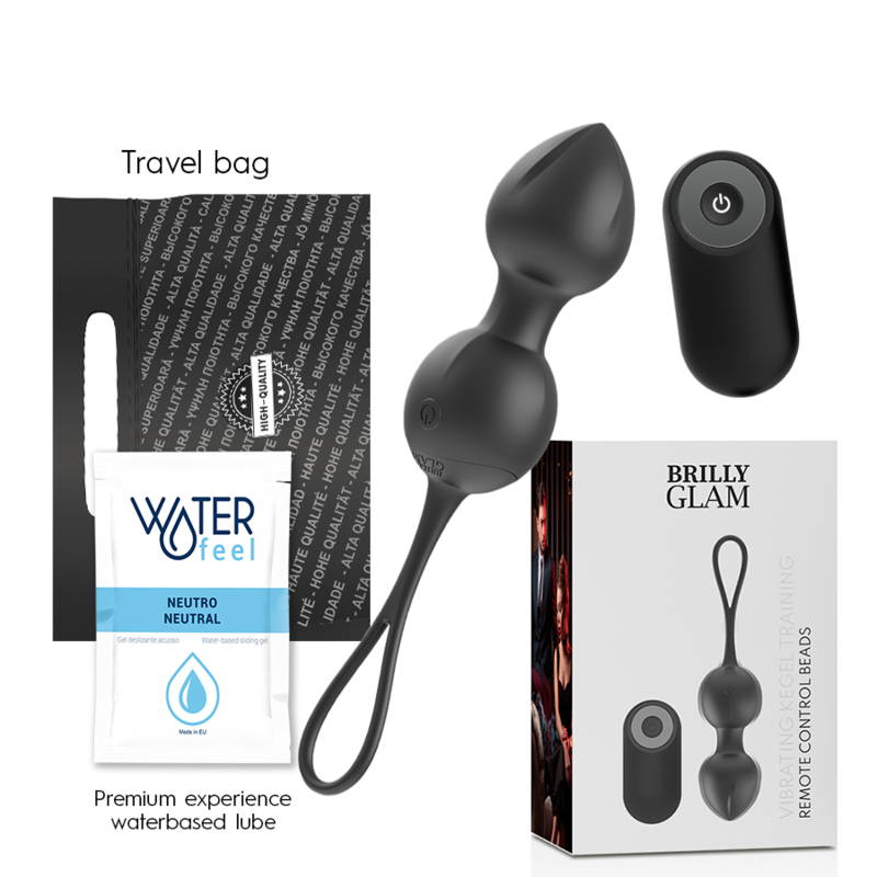 Comprar BRILLY GLAM Perlas Kegel Vibratorias – Control Remoto Para Placer Personalizado-Noxtic