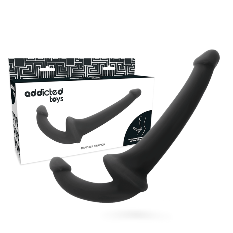 Comprar ADDICTED TOYS Dildo Sin Arnés Negro – Consolador Innovador Para Placer Sin Interrupciones-Noxtic