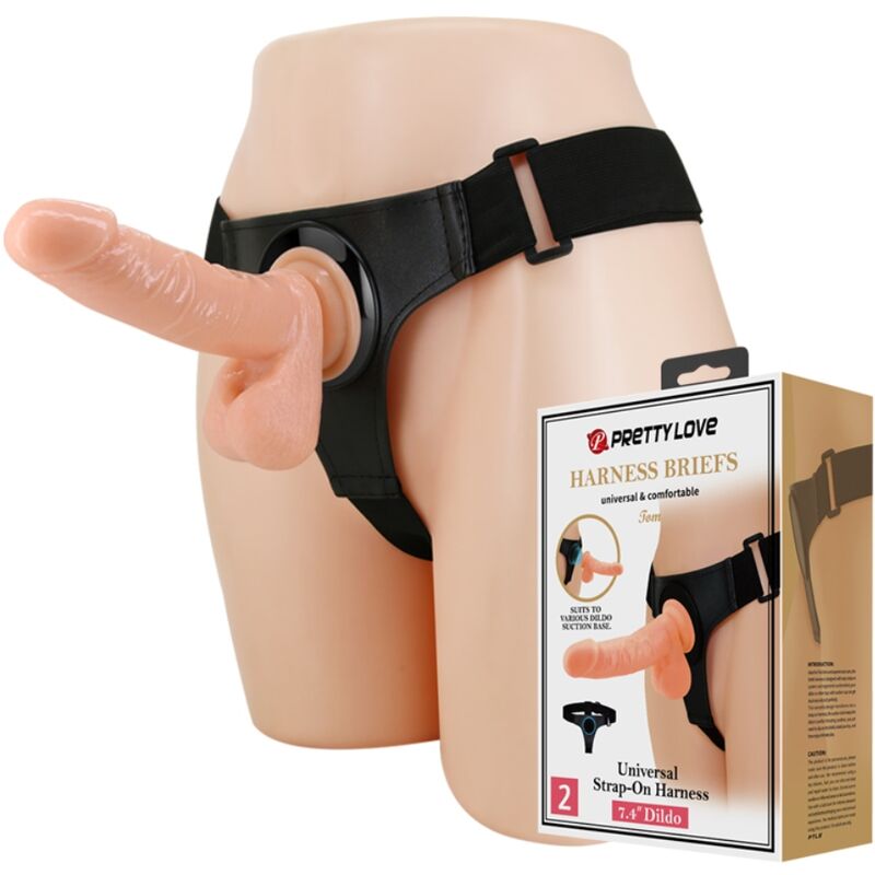 Comprar Pretty Love Arnés Universal Con Dildo 20 Cm Natural – Diseño Confiable Para Explorar Nuevas Sensaciones-Noxtic