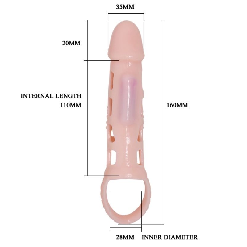 Comprar PRETTY LOVE Harrison Funda Extensora Con Vibración – Aumento De Grosor Y Longitud Para Placer Intenso-Noxtic