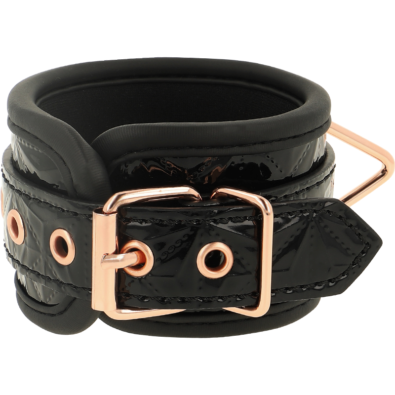 Comprar COQUETTE CHIC DESIRE Black Edition – Esposas De Cuero Vegano Con Forro Suave De Neopreno-Noxtic