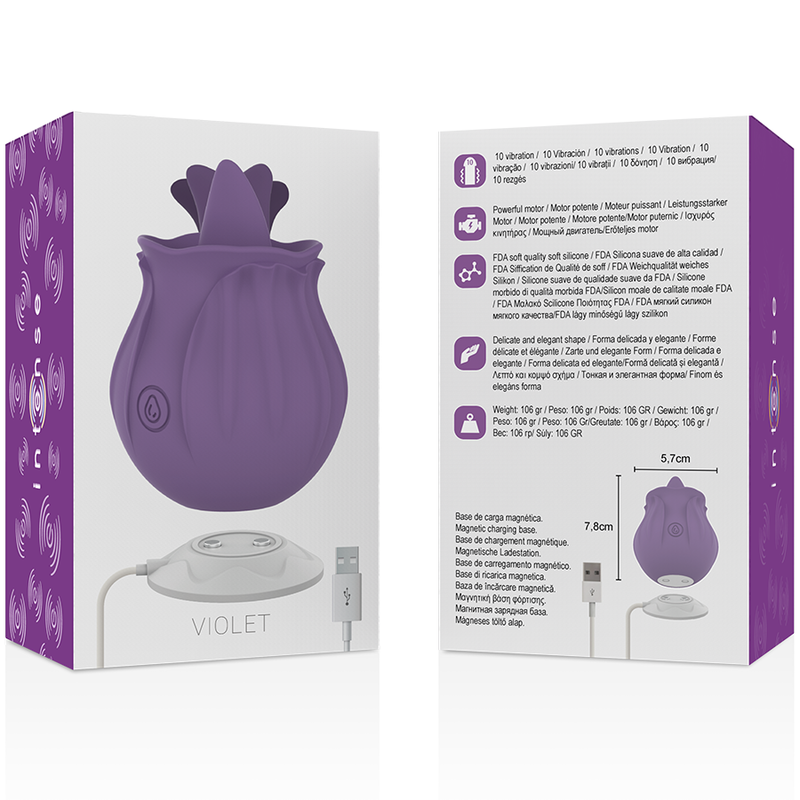 Comprar INTENSE Violet Estimulador Boca Magnética – Diseño Innovador Para Placer Personal-Noxtic