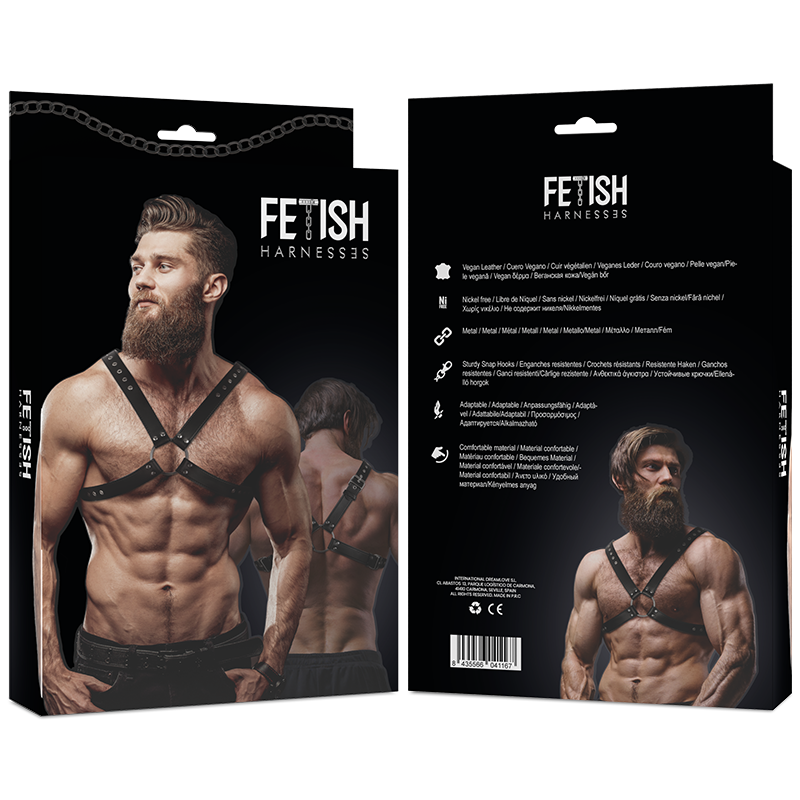 Comprar Fetish Arnés Ecopiel Pecho Cruzado Hombre – Diseño Elegante Para Comodidad Y Estilo-Noxtic