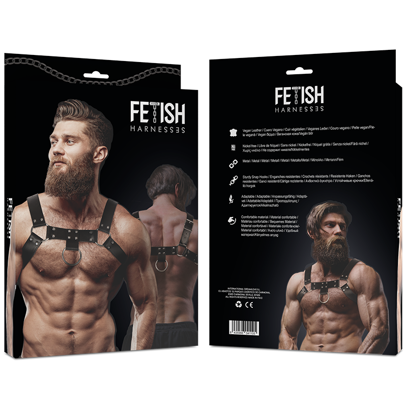 FETISH SUBMISSIVE ATTITUDE - ARNÉS ECOPIEL PECHO HOMBRE-FETISH SUBMISSIVE ATTITUDE-Noxtic