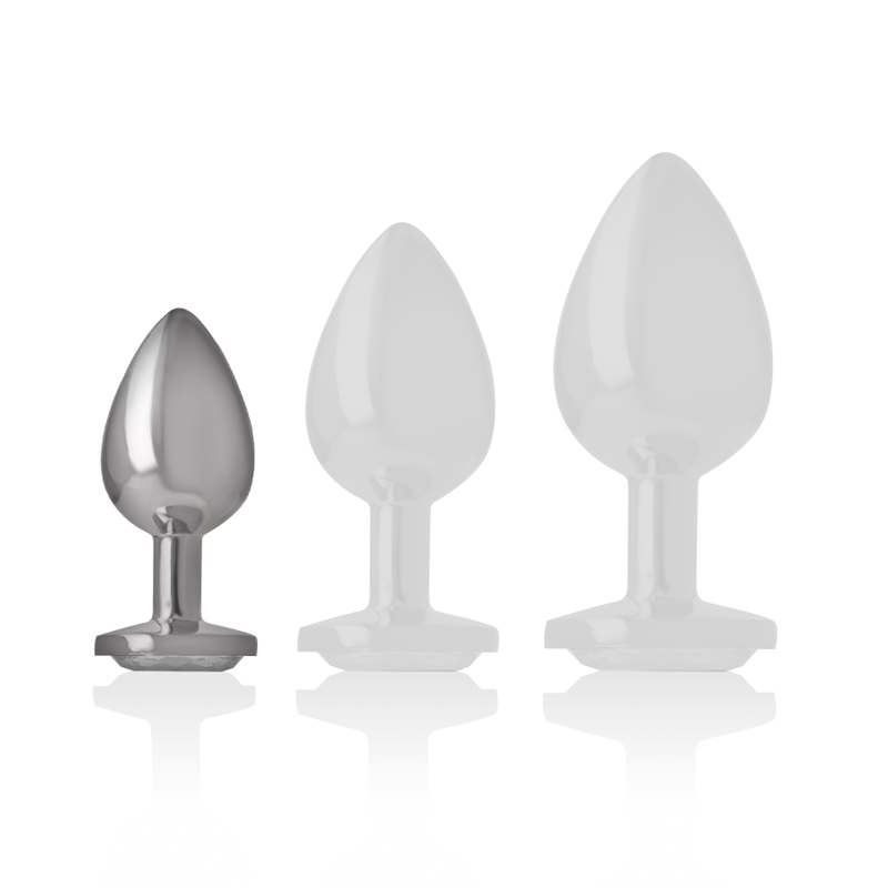 Comprar INTENSE Plug Anal Metal Aluminio Corazón Blanco Talla S – Diseño Glamuroso Para Placer Elegante-Noxtic