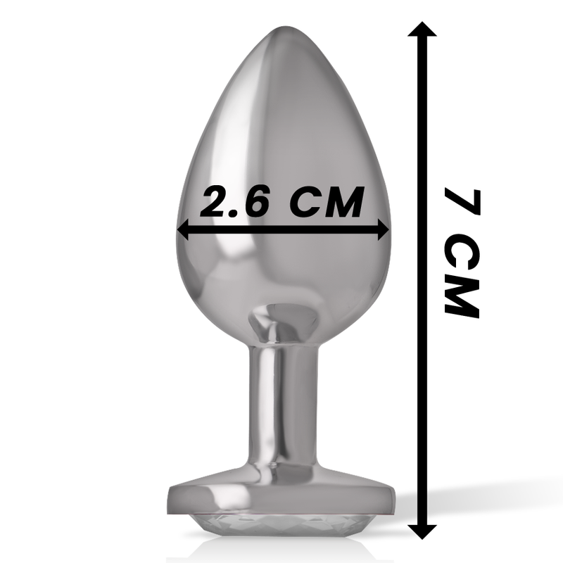 Comprar INTENSE Plug Anal Metal Aluminio Corazón Blanco Talla S – Diseño Glamuroso Para Placer Elegante-Noxtic