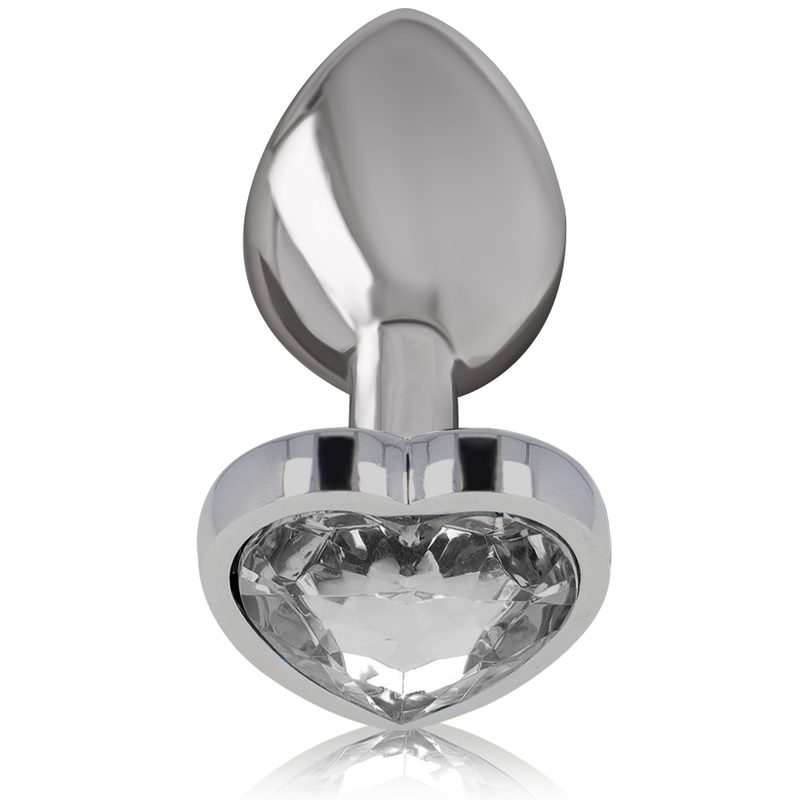 Comprar INTENSE Plug Anal Metal Aluminio Corazón Blanco Talla S – Diseño Glamuroso Para Placer Elegante-Noxtic