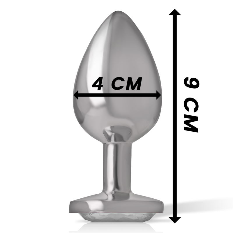 Comprar INTENSE Plug Anal Metal Aluminio Corazón Blanco Talla L – Diseño Elegante Para Placer Confiable-Noxtic
