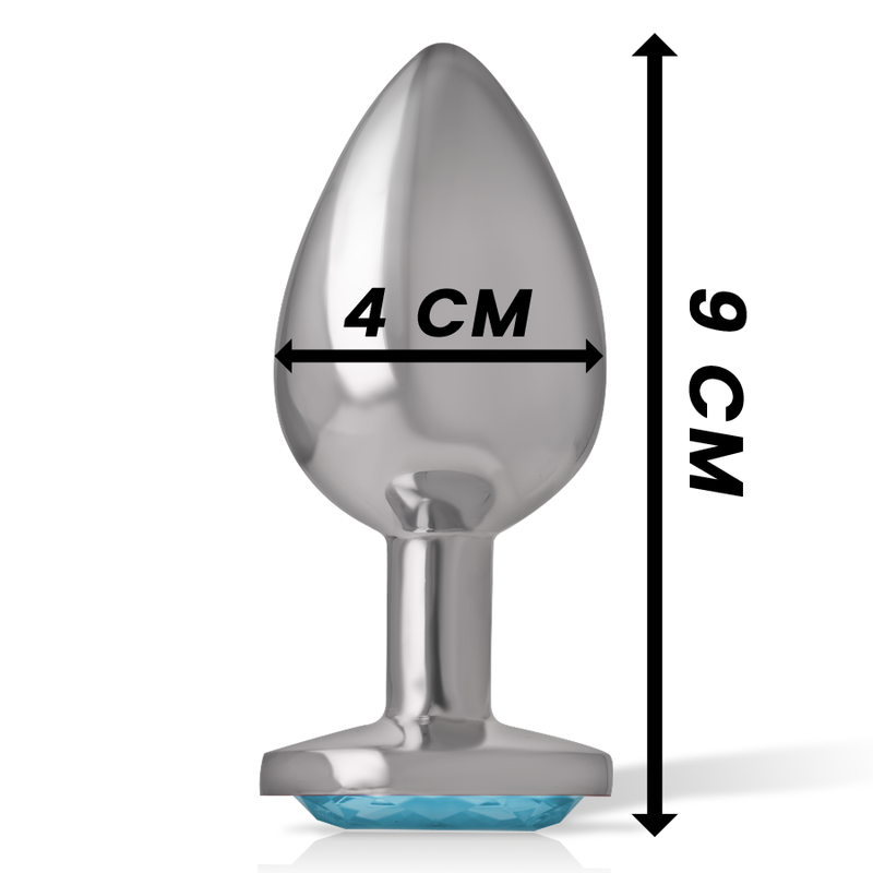 Comprar INTENSE Plug Anal Metal Corazón Azul Talla L – Diseño Sofisticado Para Experiencias Únicas-Noxtic