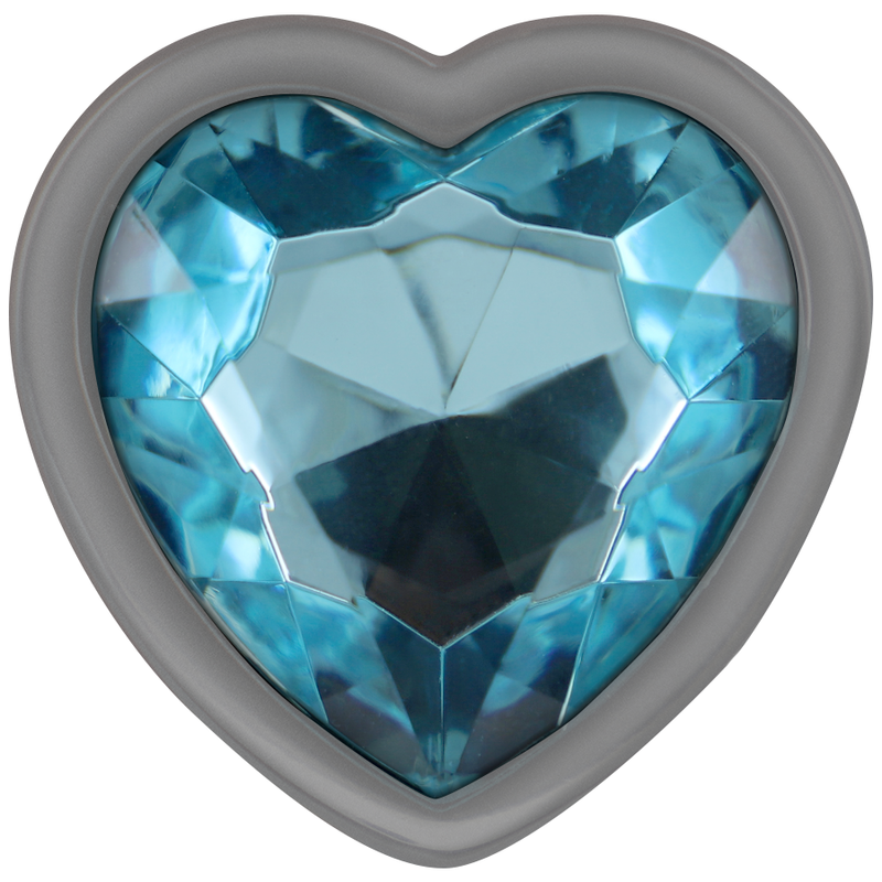Comprar INTENSE Plug Anal Metal Aluminio Corazón Azul Talla M – Diseño Elegante Para Placer Intimo Con Estilo-Noxtic