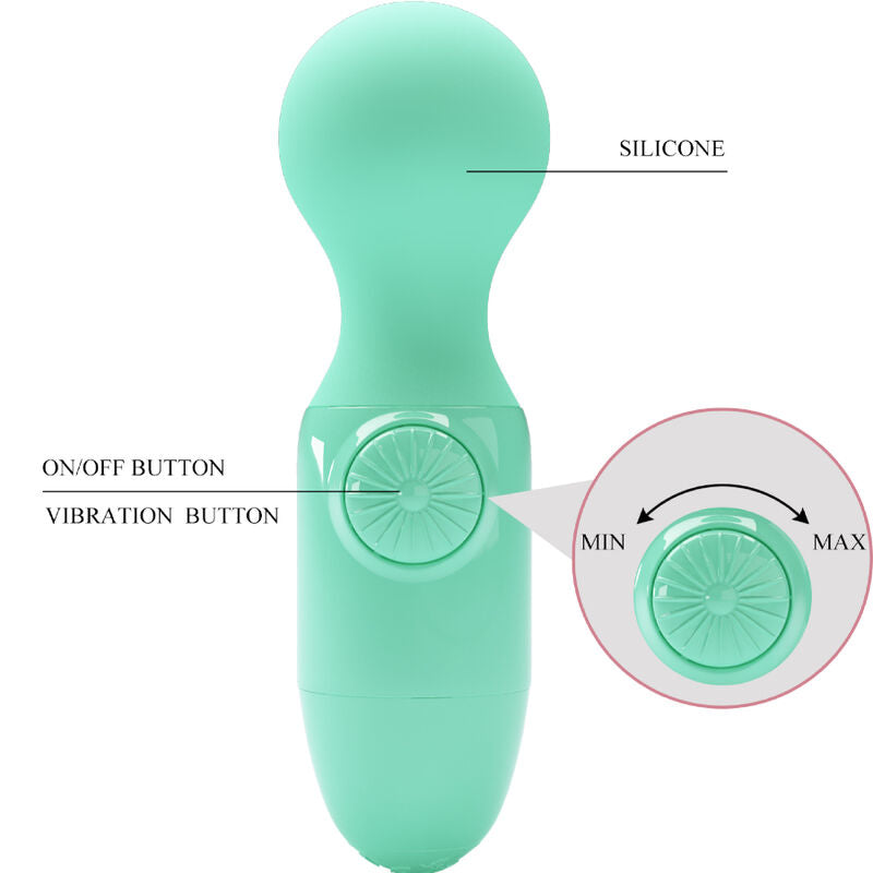 Comprar Pretty Love Mini Masajeador Personal Verde – Diseño Ergonómico Para Placer Intimo-Noxtic