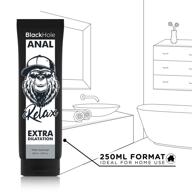 Comprar Black Hole Gel Base Agua Dilatación Anal 250 Ml – Lubricante Suave Para Placer Confortable-Noxtic