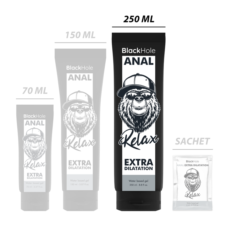 Comprar Black Hole Gel Base Agua Dilatación Anal 250 Ml – Lubricante Suave Para Placer Confortable-Noxtic