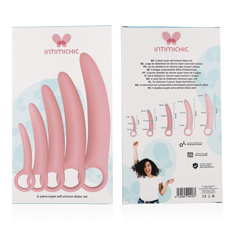 Comprar INTIMICHIC Set 5 Piezas Dilatador Silicona – Diseño Elegante Para Reconectar Con Tu Cuerpo-Noxtic