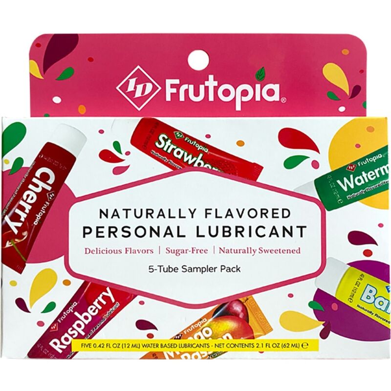 Comprar ID Frutopia Lubricante Surtido 5 Pack 12 ML – Sabores Naturales Para Una Experiencia Sensorial Placentera-Noxtic