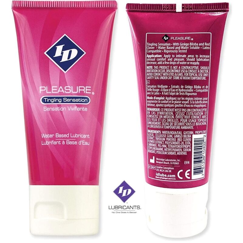 Comprar ID Pleasure Lubricante Base Agua Tinging Sensation 60 Ml – Estimulación Sensorial Única En Formato Práctico-Noxtic
