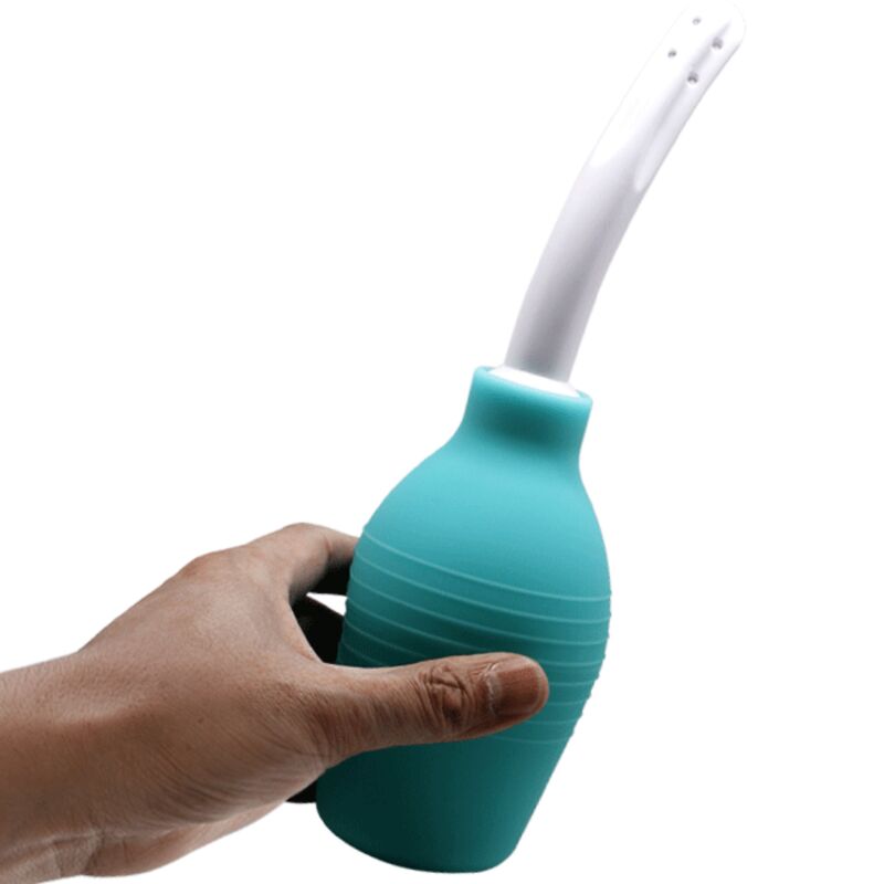Comprar MR PLAY Pera Anal Ducha De Goma Azul – Diseño Elegante Para Experiencia De Bienestar-Noxtic