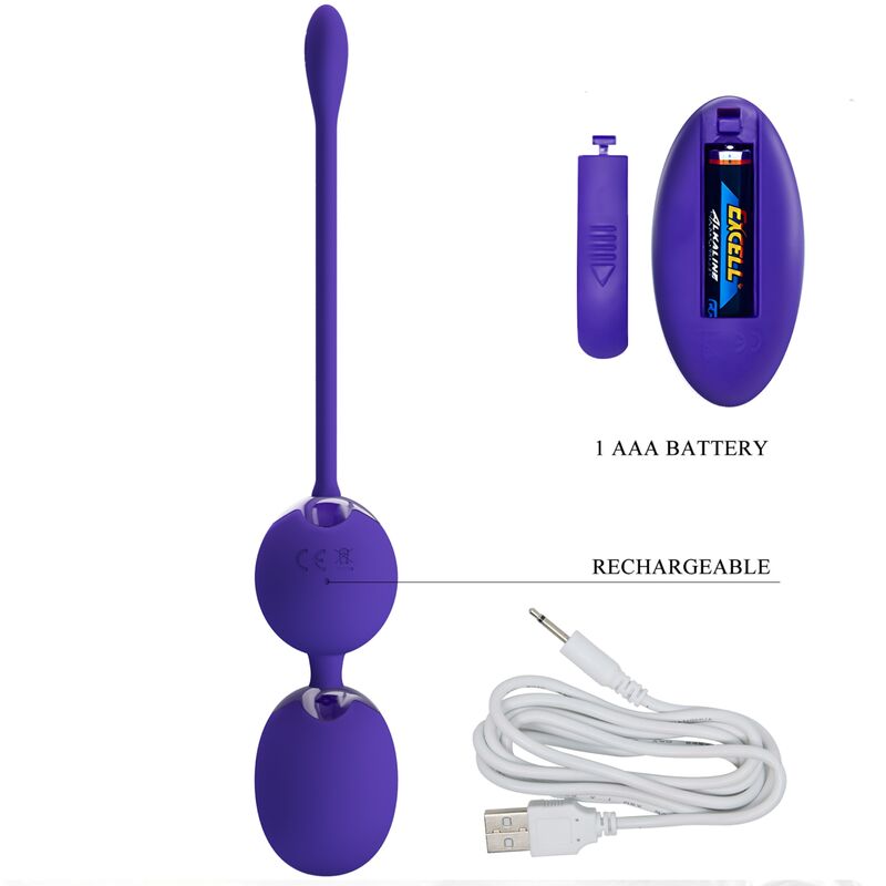 Comprar Pretty Love Willie Youth Bolas Violeta – Control Remoto Con Vibración Para Estimulación Intima-Noxtic