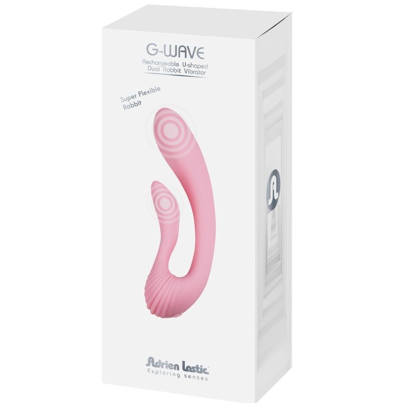 Comprar Adrien Lastic G-Wave Vibrador Dual Rabbit Rosa – Diseño Ergonómico Para Placer Sensual Intenso-Noxtic