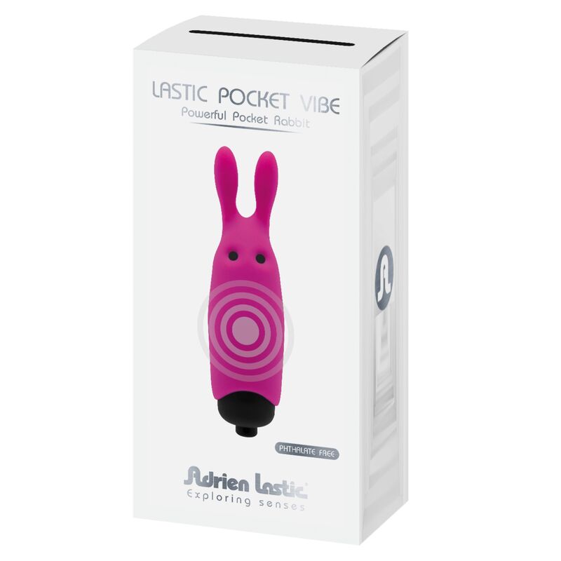 Comprar ADRIEN LASTIC Pocket Vibrador Conejo Rosa – Vibrador Discreto y Portátil Para Placer Íntimo-Noxtic