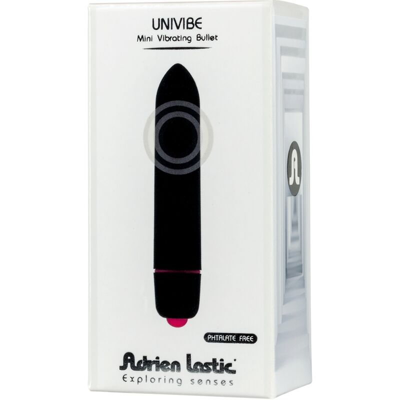 Comprar ADRIEN LASTIC Univibe Mini Bala Vibradora Negra – Diseño Elegante Y Discreto Para Placer Intimo-Noxtic
