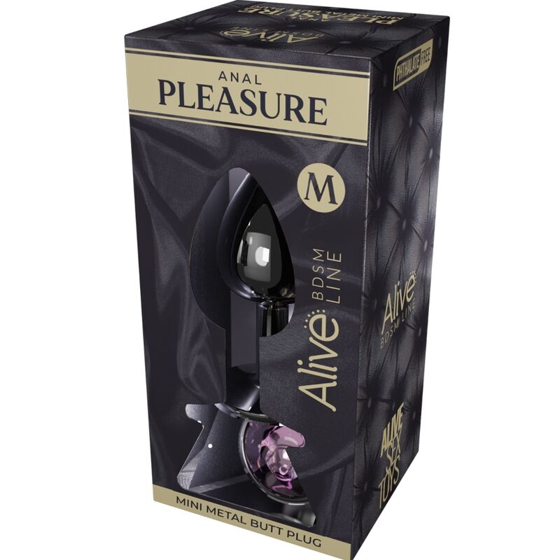 Comprar ALIVE Mini Plug Anal Metálico Rosa Talla M – Diseño Elegante Para Nuevas Sensaciones De Placer-Noxtic