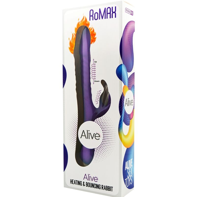Comprar ALIVE RoMAX Vibrador Rabbit Violeta – Diseño Ergonómico Con Silicona Suave Para Placer Sensorial-Noxtic