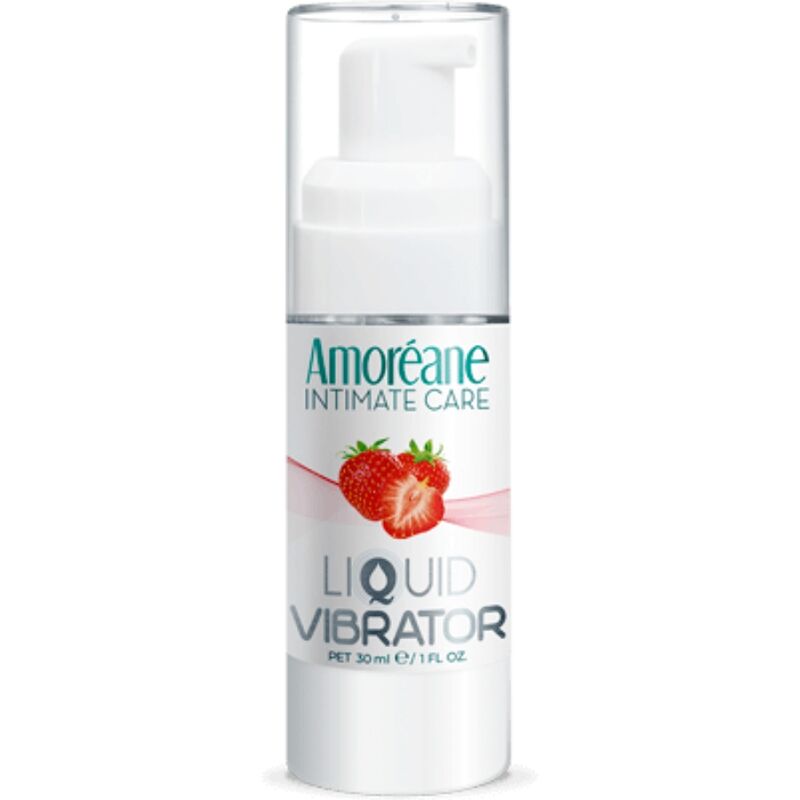 Comprar AMOREANE Líquido Vibrador Fresa 30 ml – Fórmula Natural Para Placer Sensorial-Noxtic