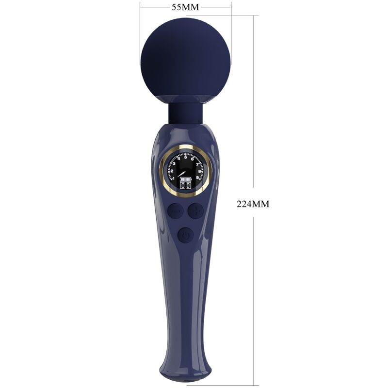 Comprar Pretty Love Skyler Vibrador Wand Azul – Diseño Ergonómico Con 10 Modos De Vibración-Noxtic